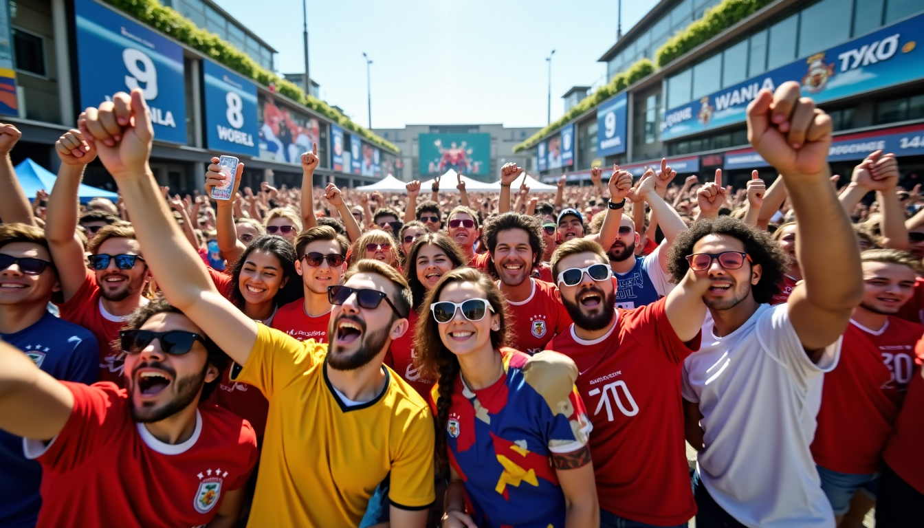 Illustration : derrière la convivialité et la spontanéité apparente d'une — règles et astuces à connaître dans une fan zone coupe du monde