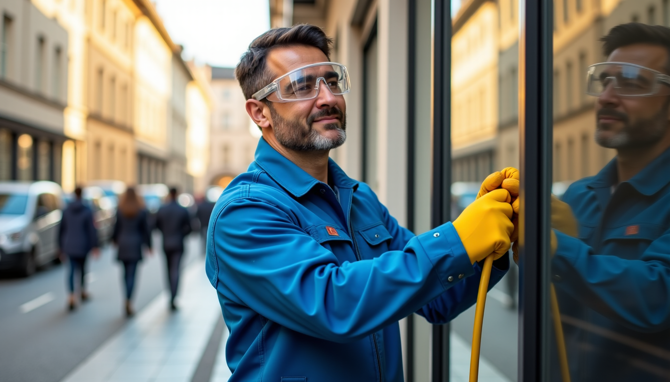 Illustration : enfin, pour les entreprises et les commerces, des — vitrier suisse : guide complet pour entretenir et prolonger la durée de vos vitres
