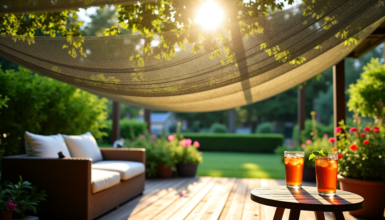 choisir des filets de camouflage pour ombrager votre terrasse ou jardin en été ? — avant toute chose, mesurez précisément l'espace que vous