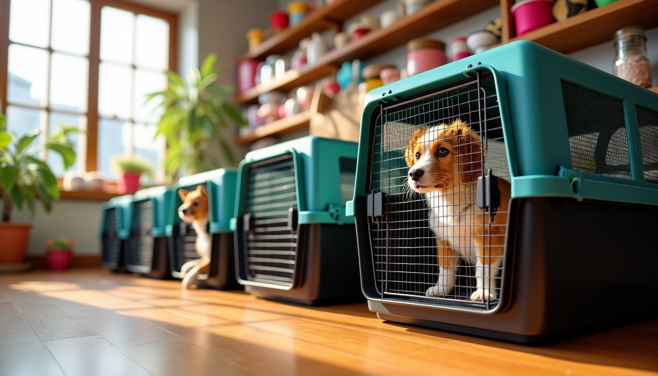 choisir une cage de transport pour chien ? — une bonne circulation de l'air est essentielle, surtout