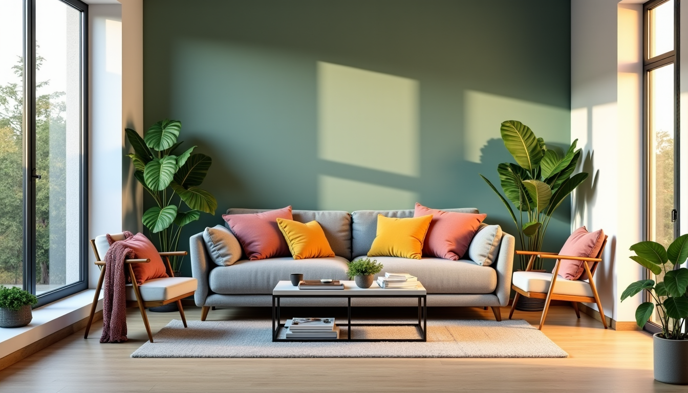 10 idées simples pour améliorer son intérieur sans gros travaux — un mur d'accent peut allonger une pièce étroite
