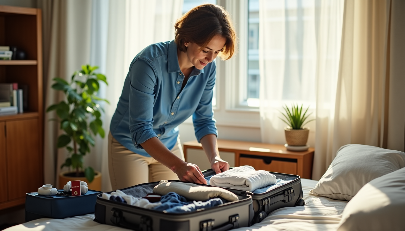 Illustration : enfin, pensez à la répartition de vos affaires. — conseils pratiques en voyage : ce qu'on oublie toujours de mettre dans sa valise