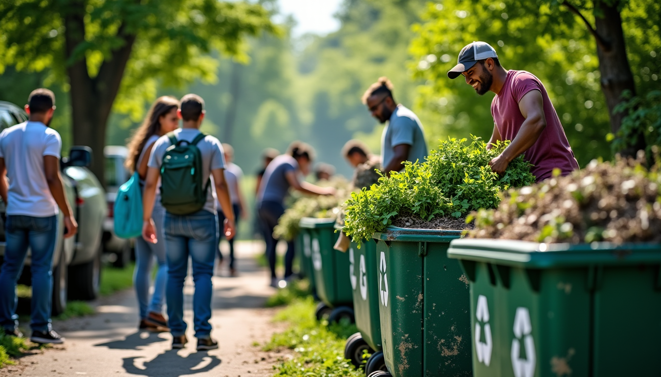 Illustration : n des déchets verts et autres encombrants, offrant — que faire de mes déchets verts ? où les apporter ?