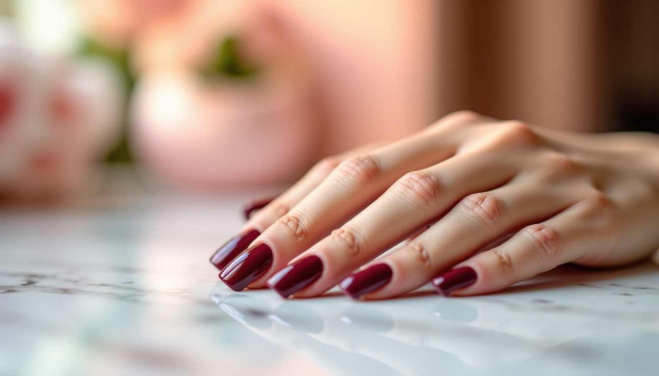 Illustration : prestation unique plus &eacute;lev&eacute;e co&ucirc;t par pose r&eacute;duit &mdash; vernis semi-permanent : la tenue impeccable que vous aimez, le respect de vos ongles en plus