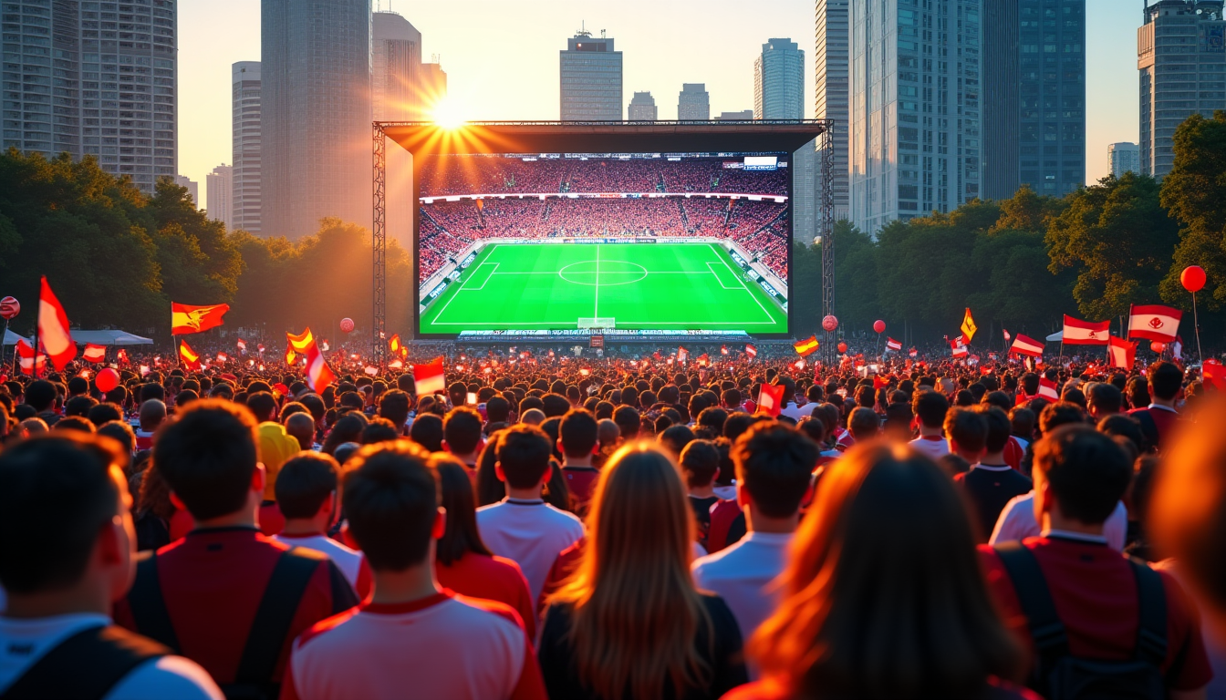 Illustration : le mondial, réparti sur plusieurs continents, verra les — matchs sur écran géant : le guide des fan zones du mondial 2026 dans votre région