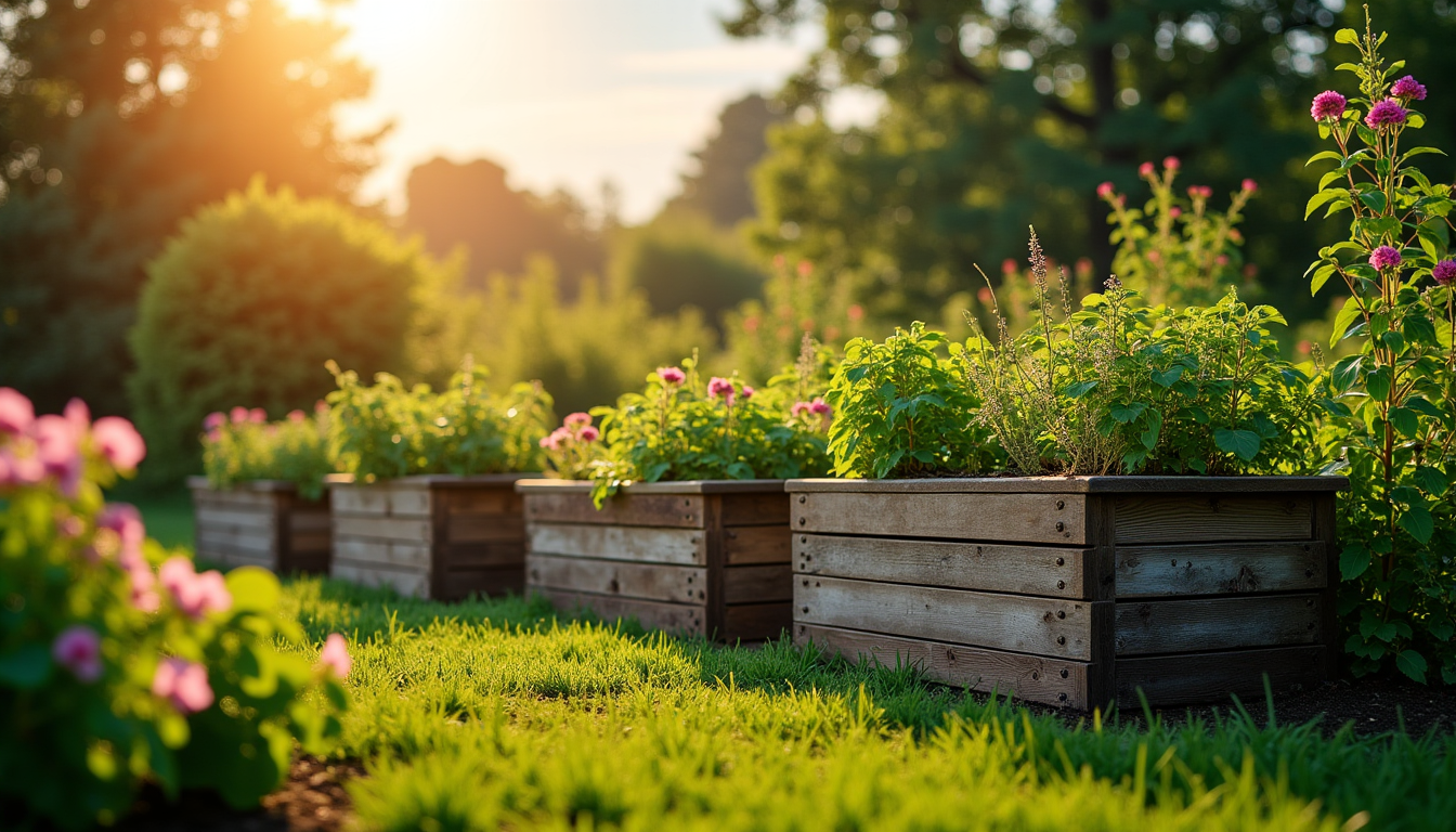 réinventez votre espace vert avec des idées créatives — composteurs, jardinières surélevées robuste, cachet vintage, pratique