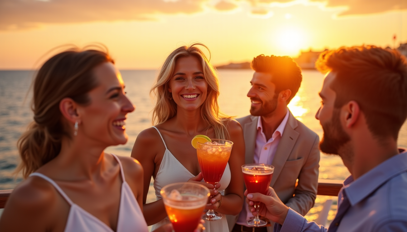 Illustration : les croisières au coucher du soleil, quant à — choisir la meilleure boat party à malte pour vos vacances ?