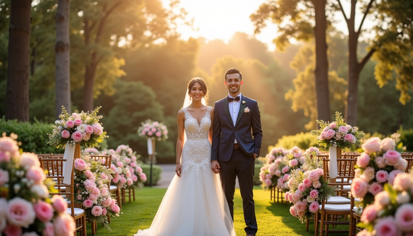 Illustration : le thème et la décoration sont les éléments — réussir son mariage : astuces pour une journée inoubliable