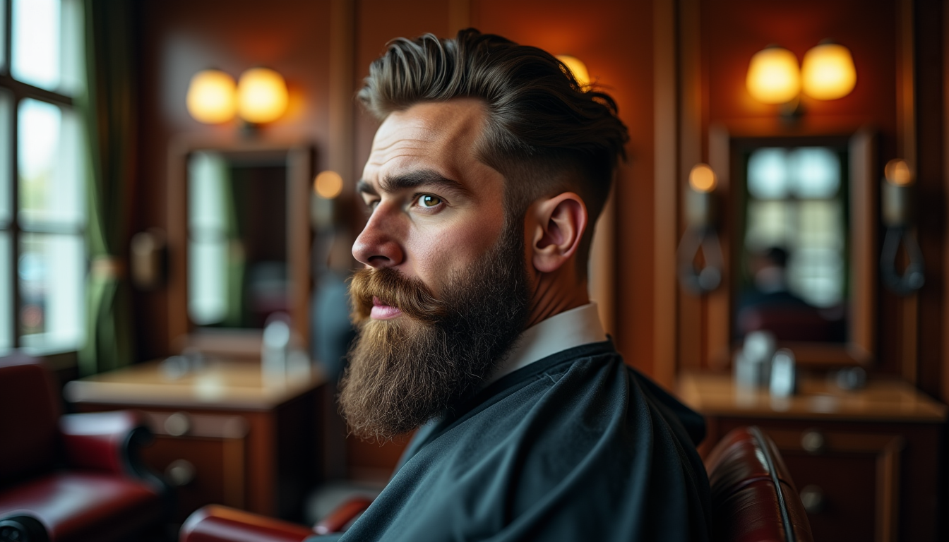 Illustration : stache chauffer une petite quantité entre les doigts — coupes de barbe les plus stylées inspirées de l’univers imperial beards