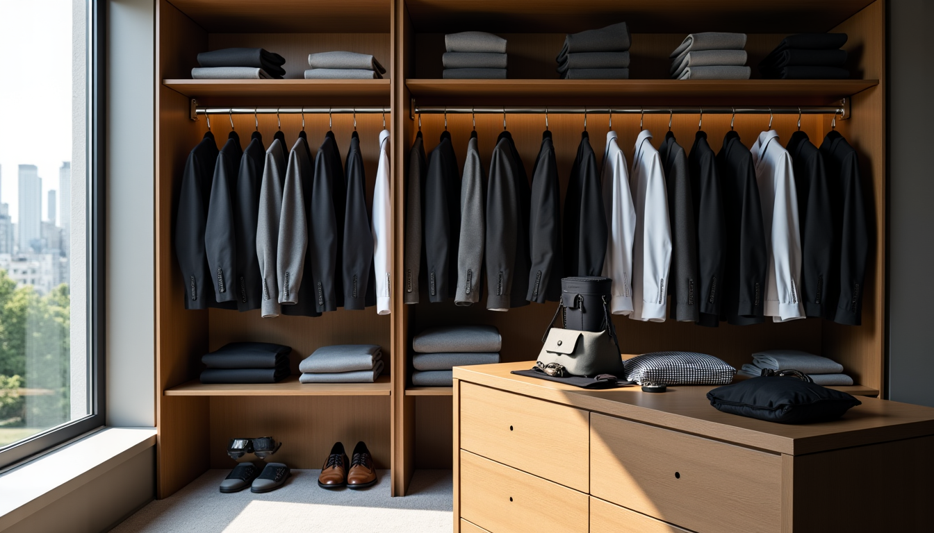 10 idées pour optimiser un dressing masculin avec style et simplicité — ces pièces, une fois sélectionnées avec soin, constituent