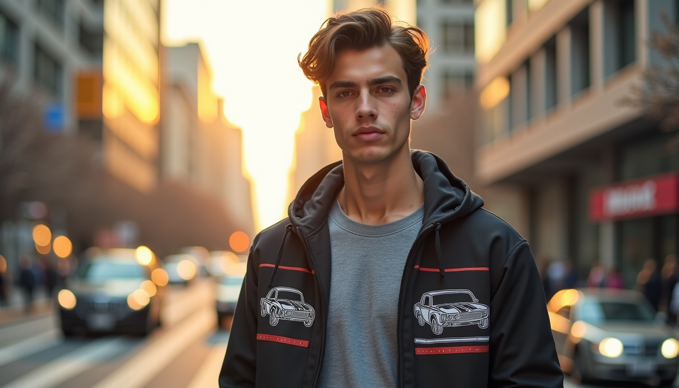 Illustration : ces combinaisons démontrent que le vêtement automobile, lorsqu'il — tendance 2026 : pourquoi tout le monde adopte le sweat et t-shirt voiture ?