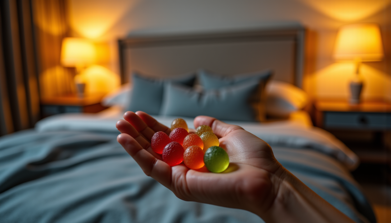 Illustration : l'utilisation des gummiz cbd pour le sommeil est — gummiz cbd pour le sommeil : l'astuce naturelle pour retrouver des nuits calmes