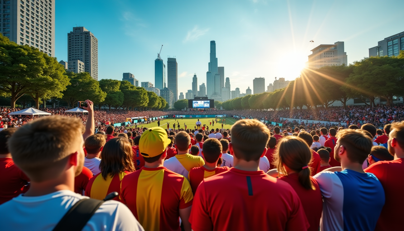 Illustration : elles favorisent également l'engagement civique et communautaire. de — fan zone coupe du monde : quel impact sur les villes et les fans ?