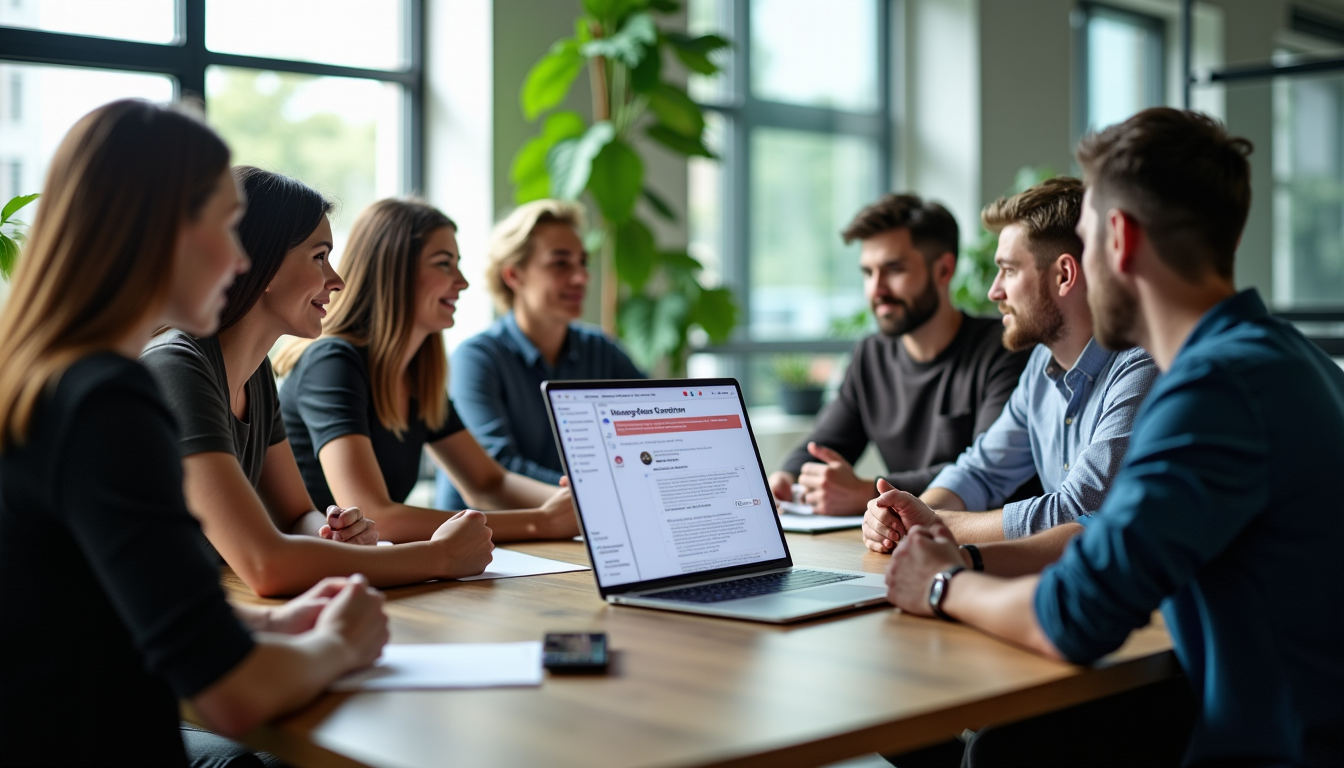 Illustration : réseaux sociaux (5 posts) 1 heure 30 minutes — optimiser la productivité avec chatgpt en entreprise