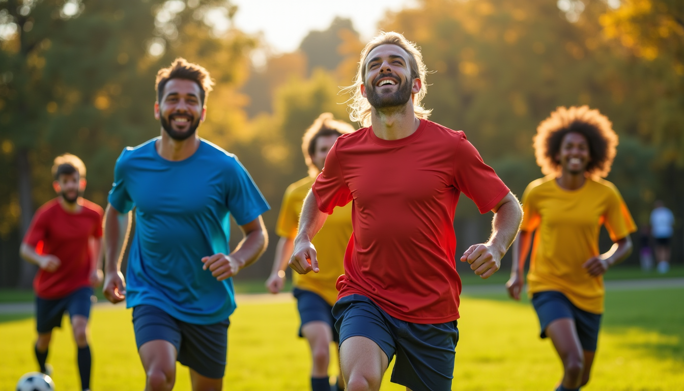 Illustration : ces interactions favorisent un sentiment d'appartenance, réduisent l'isolement — l'impact du sport sur le bien-être quotidien