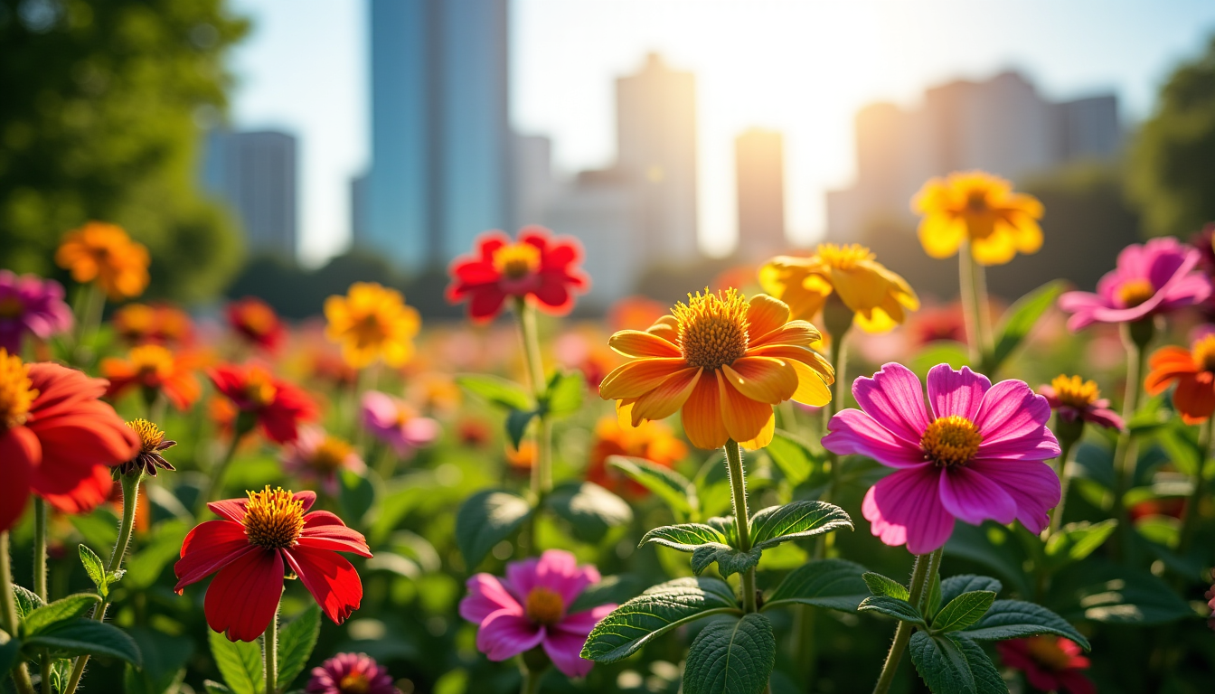 cultivez un paradis floral dans votre jardin urbain — ces plantes apprécient généralement la chaleur et une