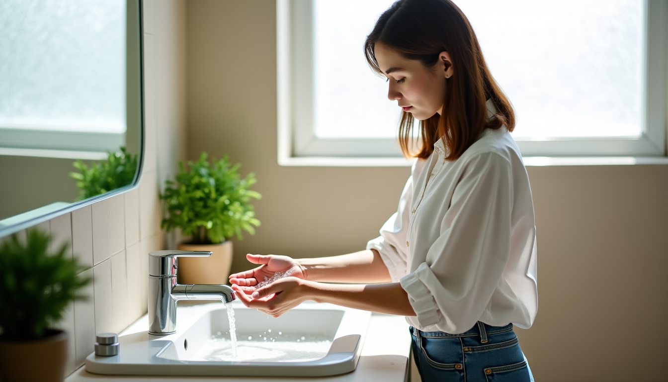 adopter des gestes simples pour un habitat plus écologique — avage de mains 2 - 5 fermer le