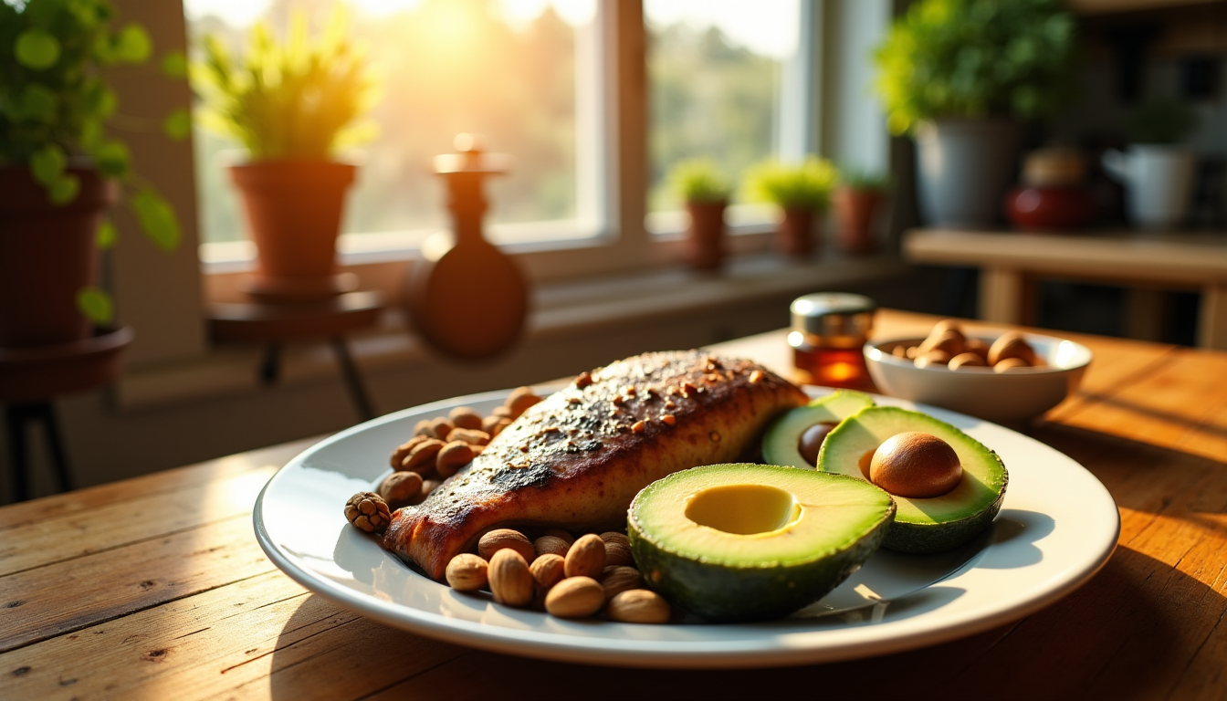 secrets d'une alimentation équilibrée pour une santé optimale — s (huiles végétales, avocats, noix, poissons gras) et