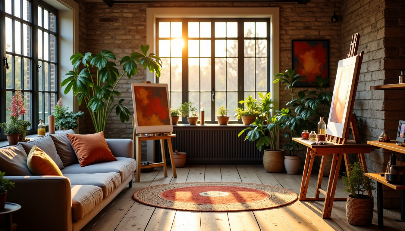 Illustration : énagement d'une véritable maison atelier, où chaque zone — inspirez votre espace avec des idées de design créatif