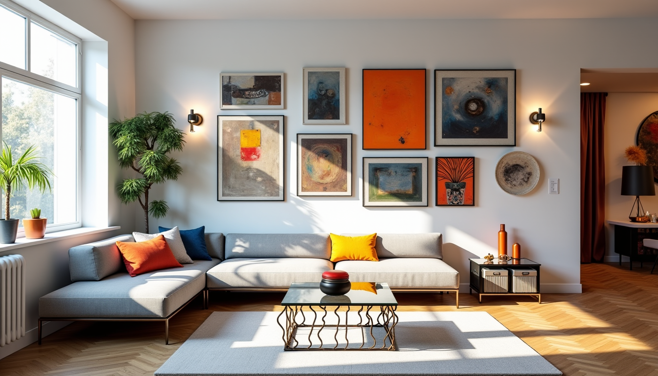 d&eacute;co art : comment transformer votre int&eacute;rieur en galerie d'art vivante &mdash; le placement est tout aussi crucial. les &oelig;uvres