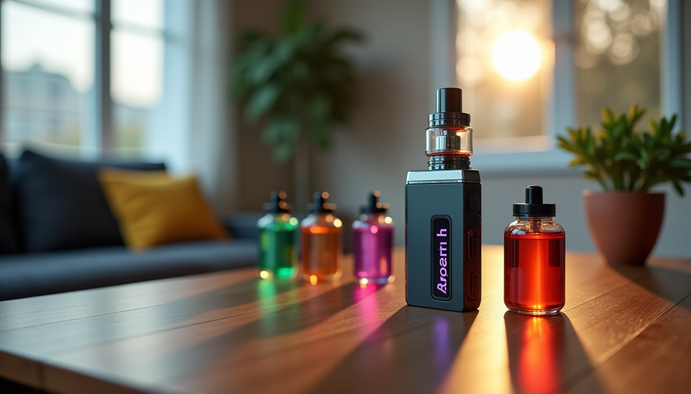 Illustration : le choix de l'e-liquide est aussi fondamental que — choisir une cigarette électronique en 2026