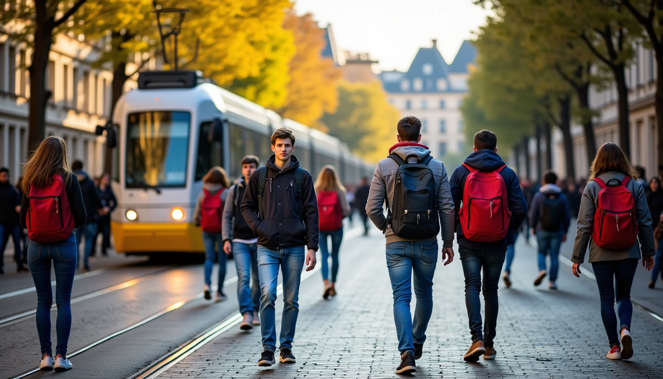 Illustration : ellente, notamment via le métro et le tramway, — logement étudiant à lyon : dans quel quartier faut-il s'installer ?
