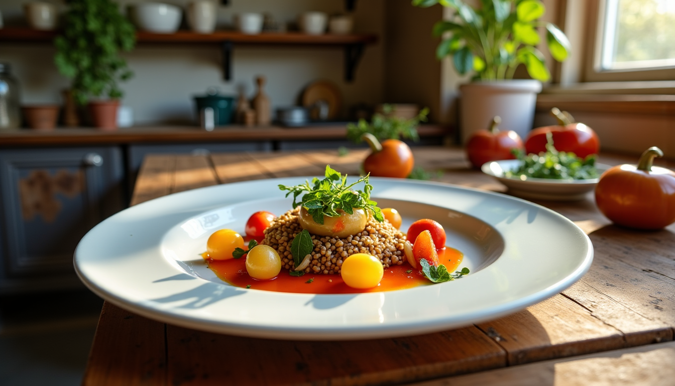 Illustration : pour un dressage élégant, pensez à la simplicité — secrets de la cuisine française dévoilés dans votre assiette
