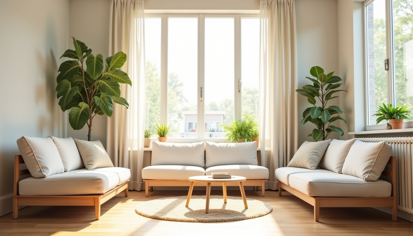 Illustration : « un intérieur bien rangé est le reflet — créer un espace de vie serein à la maison