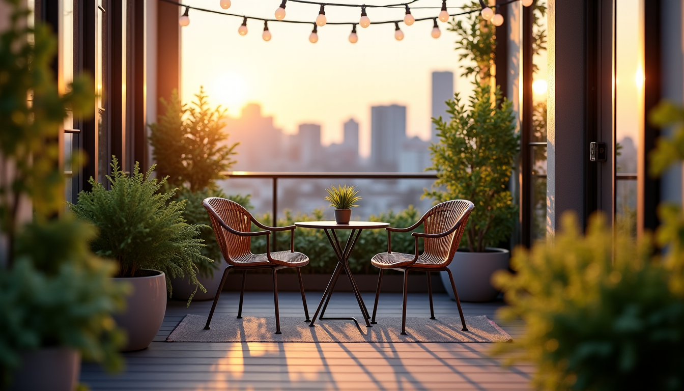 aménager un balcon de 5m2 ? — celles d'oviala, conçues spécifiquement pour les petits espaces,