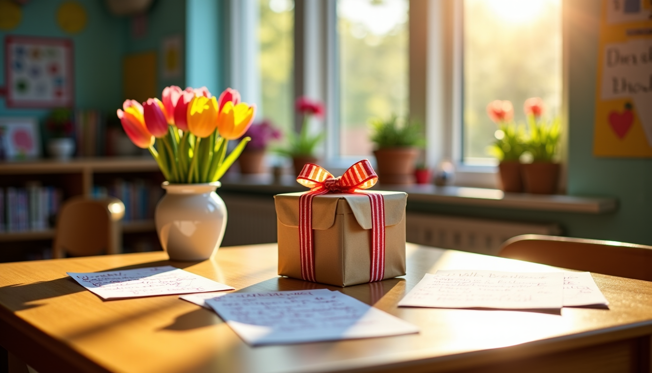 Illustration : il ne s'agit pas de juger ces cadeaux, — qu'offrir pour un.e enseignant.e en fin d'année scolaire ?