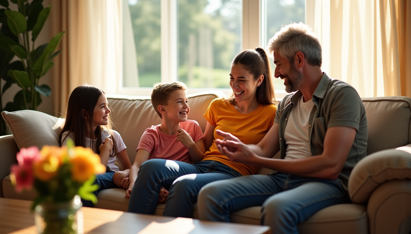 secrets d'une famille unie et harmonieuse — planifier ces instants peut être bénéfique, mais il