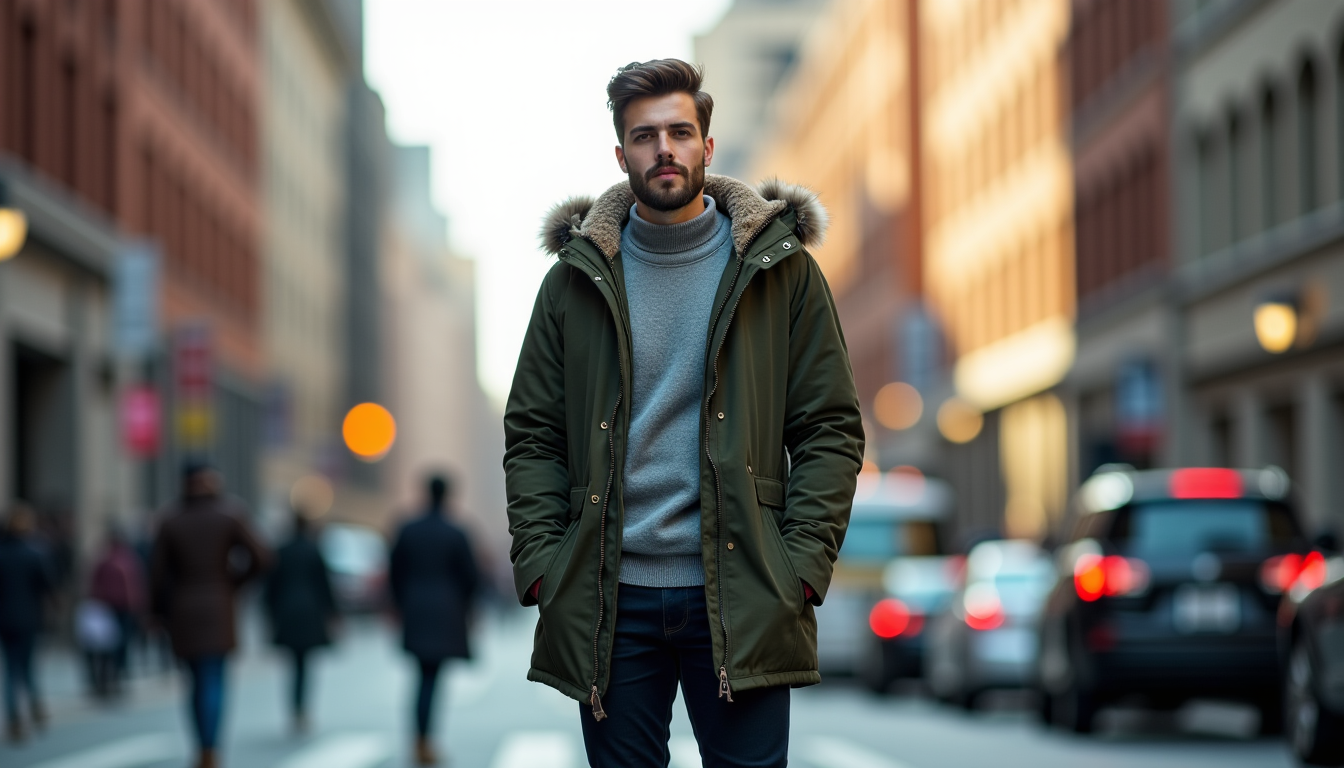 Illustration : la parka, quant à elle, demeure une pièce — dressing masculin : les essentiels que tout homme devrait avoir