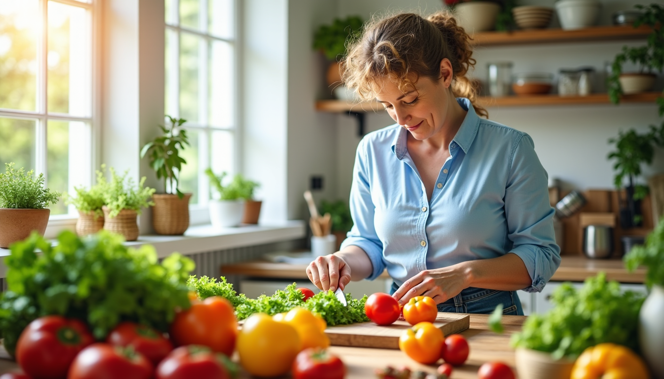 Illustration : changer ses habitudes alimentaires peut sembler intimidant, mais — secrets pour une alimentation équilibrée et durable