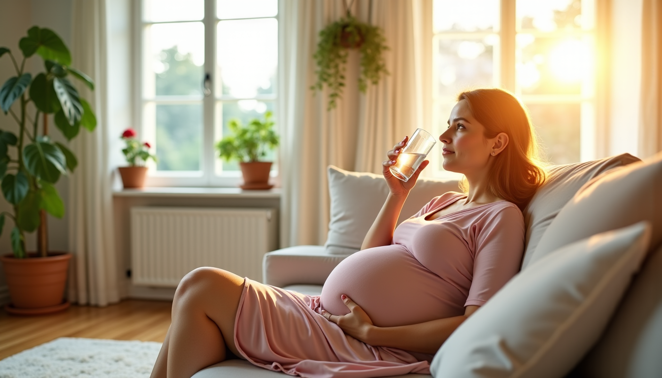 vivre sa grossesse avec sérénité et bien-être au quotidien — l'hydratation joue également un rôle fondamental. boire suffisamment