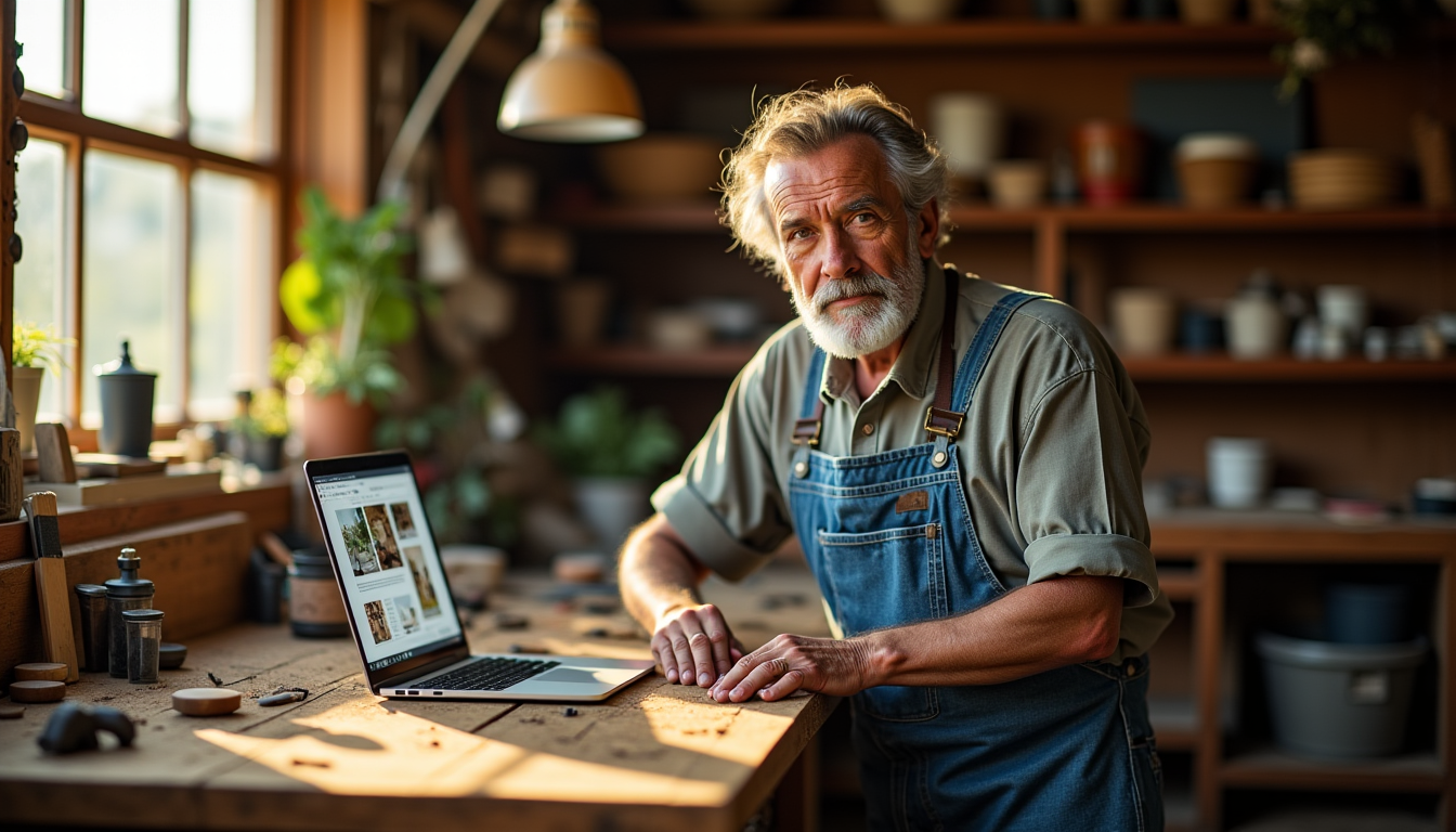 Illustration : mettre en avant votre savoir-faire est essentiel. un — chaque artisan a besoin d'un site web professionnel