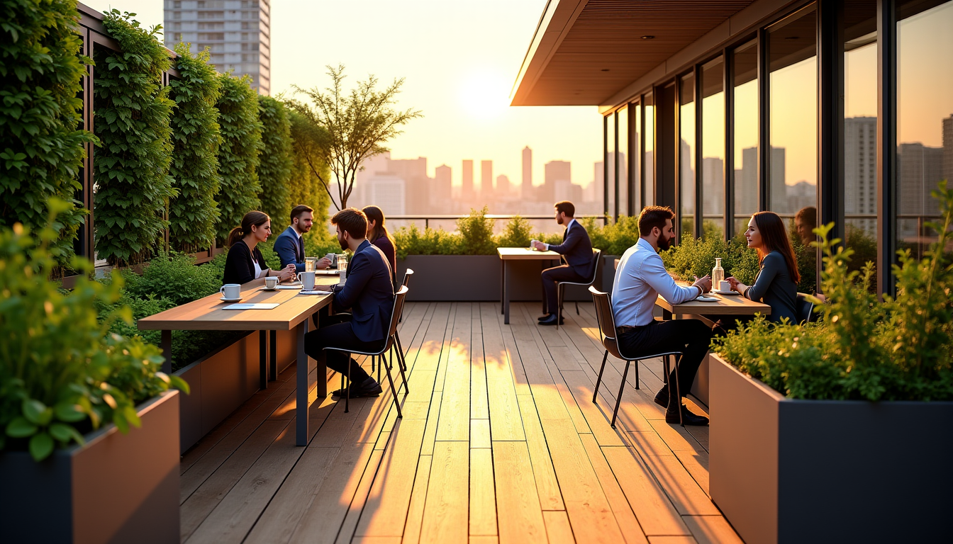 Illustration : , comme vous pouvez le constater pour en — aménager une terrasse ou un patio écoresponsable en entreprise