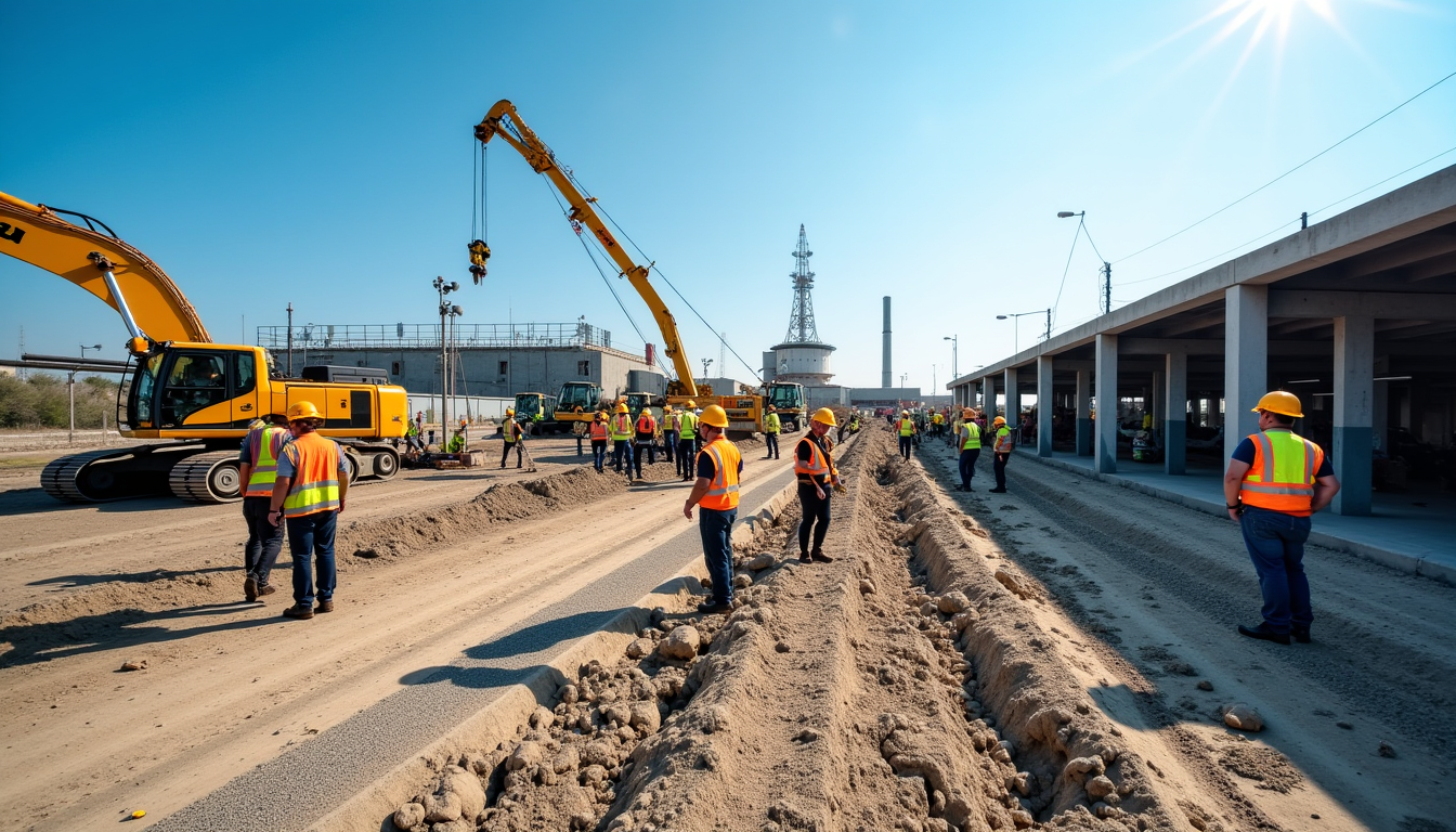 construire en gironde : les étapes indispensables avant de vous lancer — et les engins de chantier. logistique du chantier,