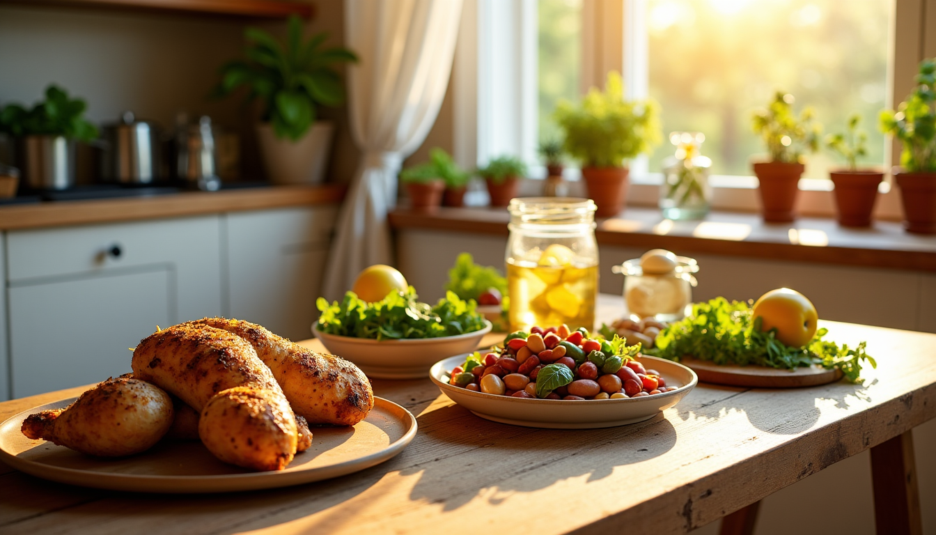 améliorer sa santé grâce à une alimentation équilibrée — les protéines sont fondamentales pour la construction et