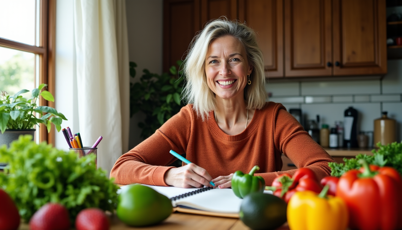 Illustration : la planification est un outil puissant. prenez un — améliorer sa santé grâce à une alimentation équilibrée