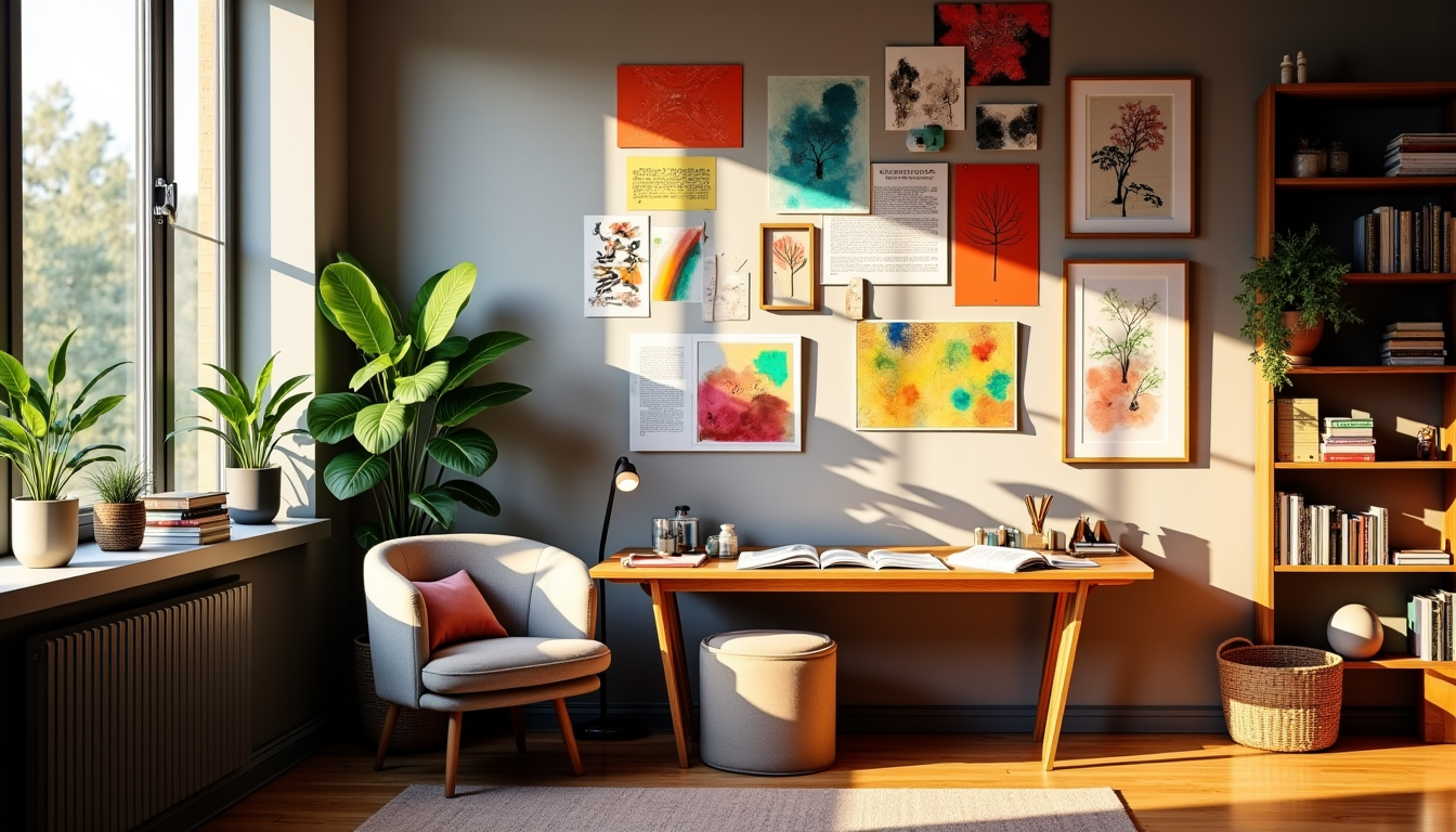 Illustration : , vous pouvez opter pour un mur d'inspiration — inspirez votre espace avec des idées de décoration maison