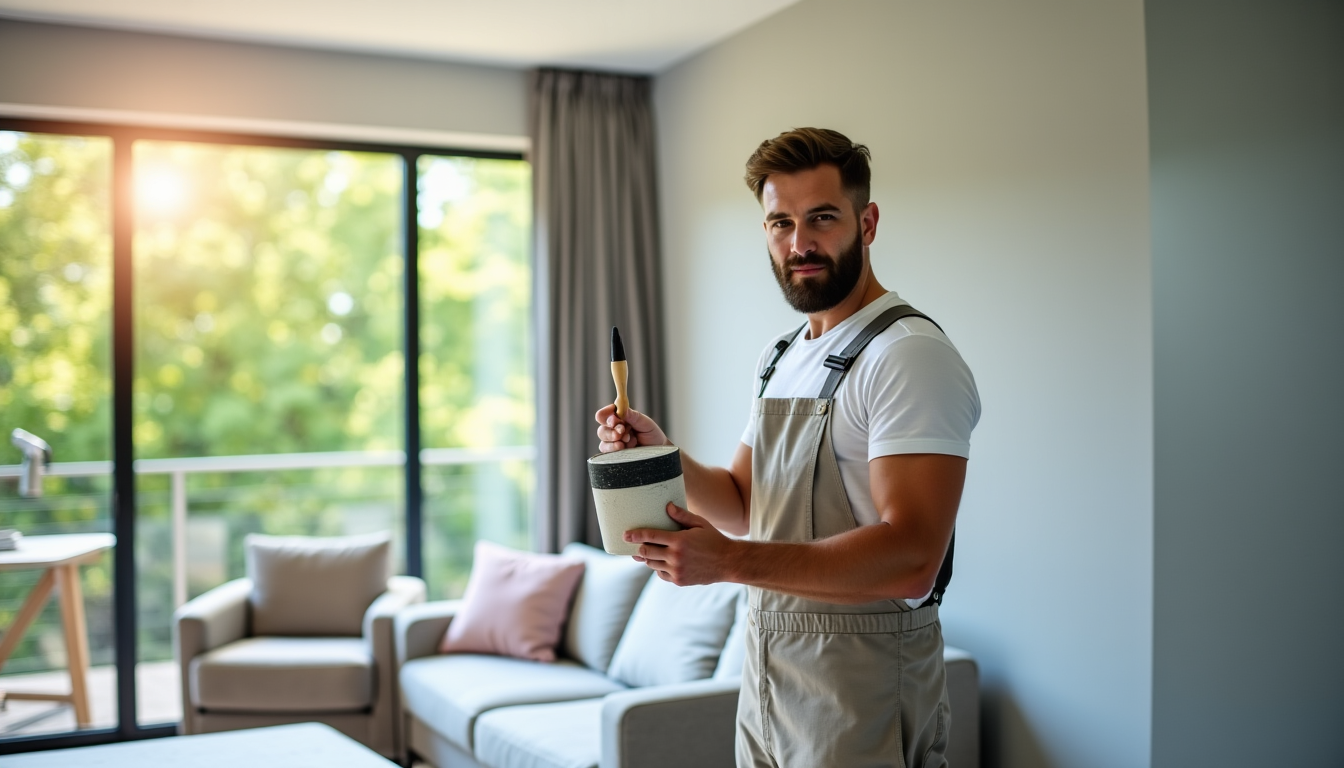 Illustration : un projet de peinture intérieure réussi est le — choisir le bon peintre intérieur pour moderniser votre maison