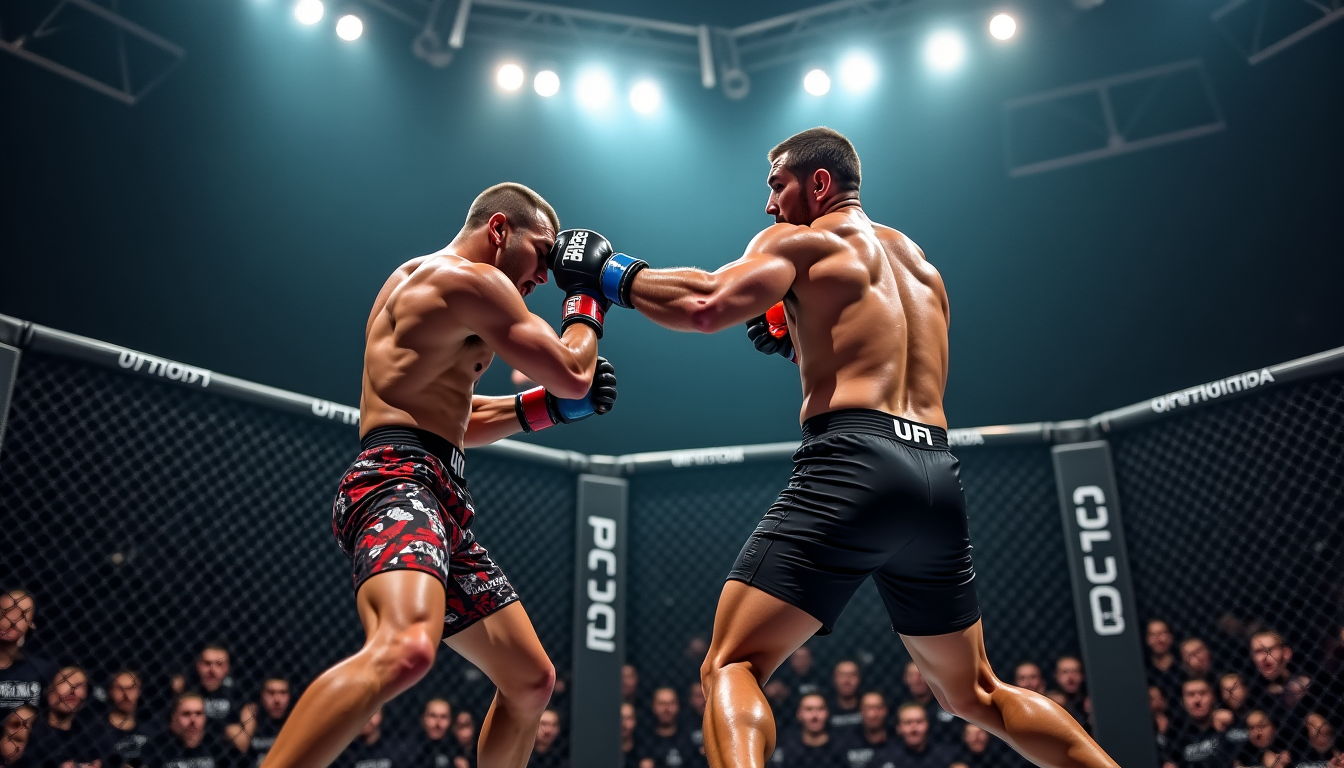 Illustration : "le jugement en mma est une danse complexe — les juges notent-ils un combat de mma : le système de points expliqué
