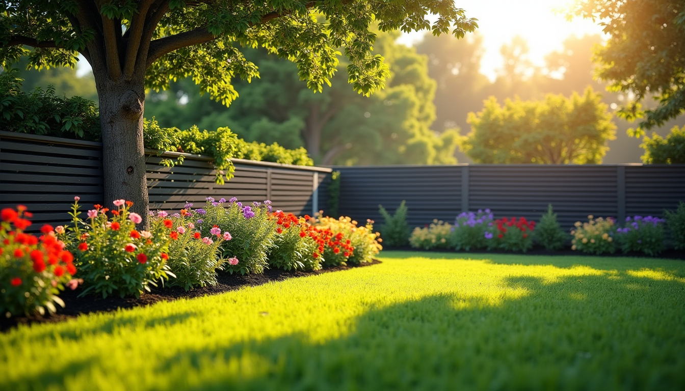 Illustration : il est toujours préférable de discuter de votre — faut-il déclarer l'installation d'une clôture aluminium pour son jardin ?