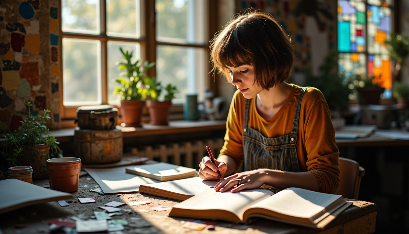 loisir créatif : libérez votre imagination et détendez-vous — age de papier mosaïque et vitrail écriture créative
