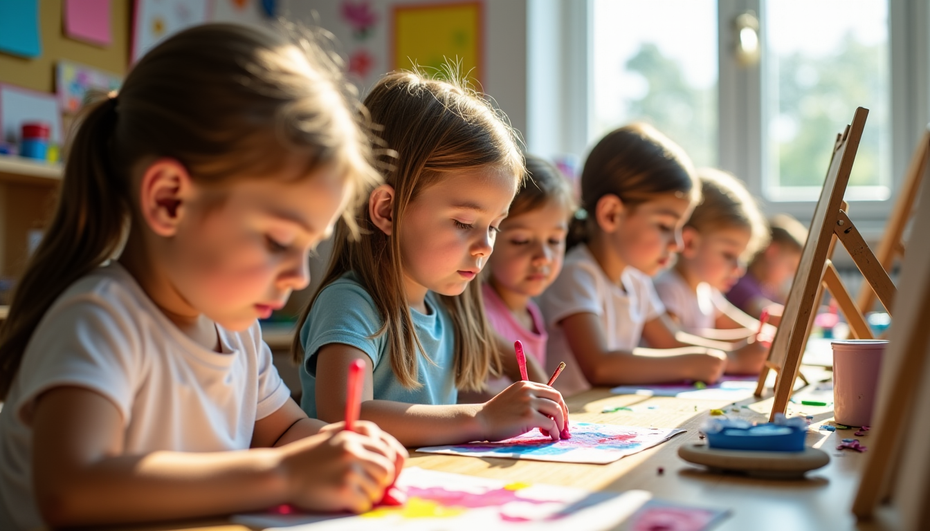 Illustration : pour maximiser les bienfaits des loisirs créatifs, il — l'importance des loisirs créatifs pour le développement des enfants