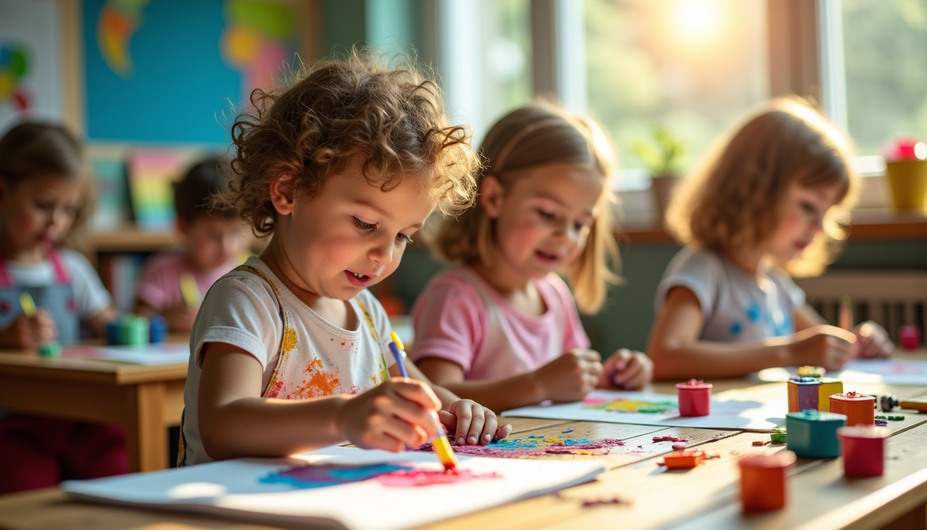l'importance des loisirs créatifs pour le développement des enfants — en créant, l'enfant apprend à visualiser, à planifier
