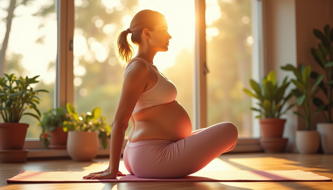 bienfaits du yoga pendant la grossesse : harmonie et bien-être — les séquences de mouvements fluides et les étirements