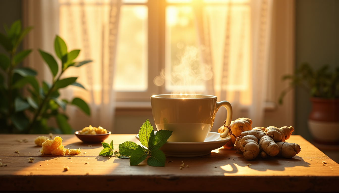 Illustration : une infusion personnalis&eacute;e ne serait pas compl&egrave;te sans &mdash; personnaliser une infusion au gingembre en sachet ?