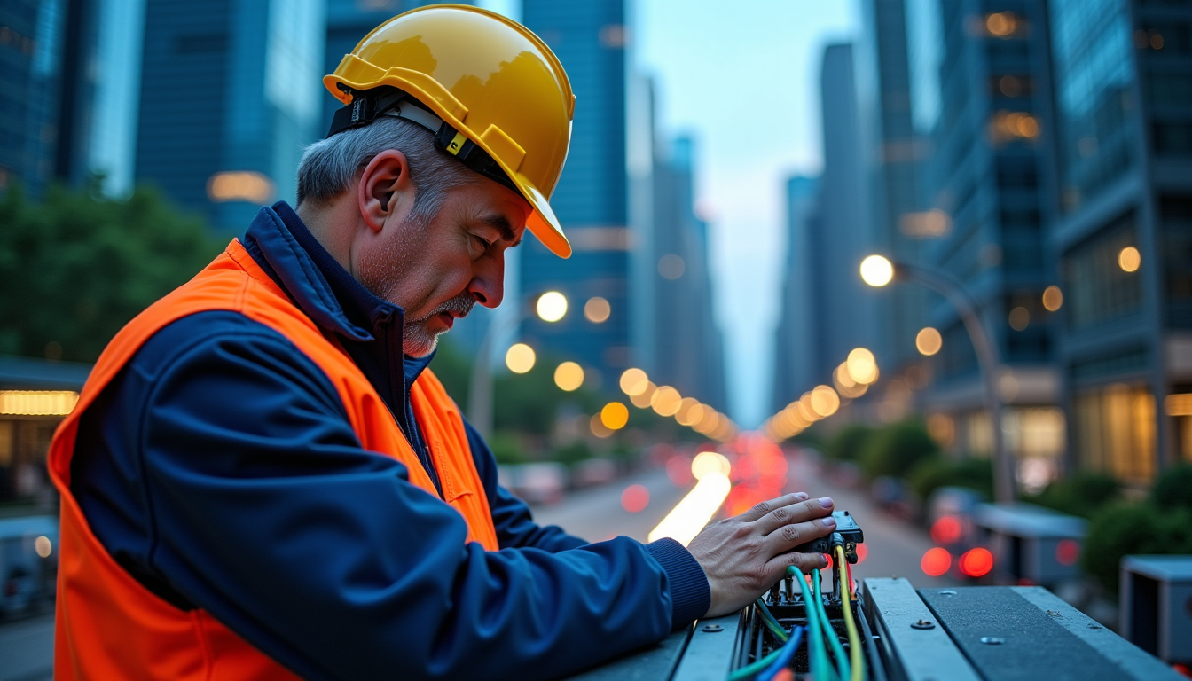 Illustration : nue des infrastructures, notamment la fibre optique et — baromètre des actus télécom : ce qui change pour votre abonnement ce mois-ci
