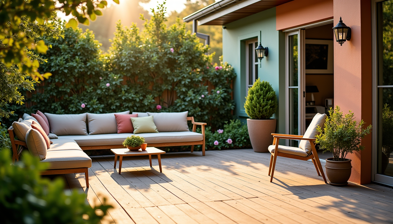 harmoniser mobilier de jardin et rev&ecirc;tement ext&eacute;rieur ? &mdash; la couleur joue un r&ocirc;le d&eacute;terminant dans la